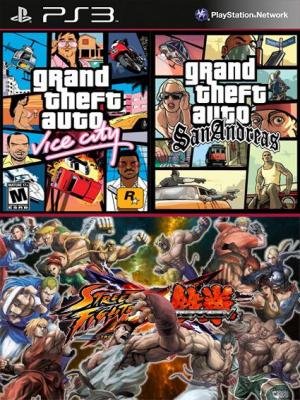 Grand Theft Auto San Andreas Mas Grand Theft Auto Vice City Mas  STREET FIGHTER X TEKKEN Ps3